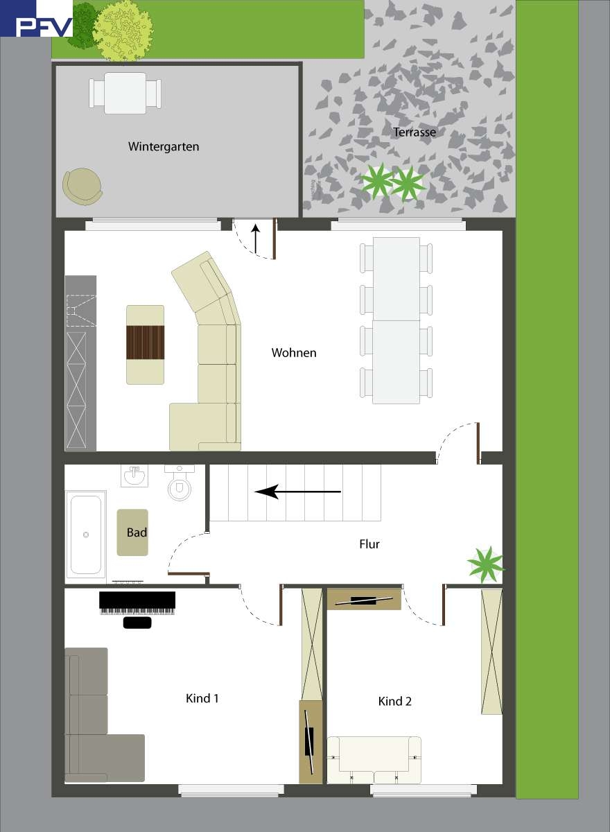 Grundriss-OG Reiheneckhaus N�rnberg