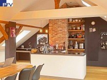 Offener Koch- Essbereich (2) Verkauft: Ganz oben und mitten drin! Stylisches Penthouse-Loft mit sonniger Dachloggia