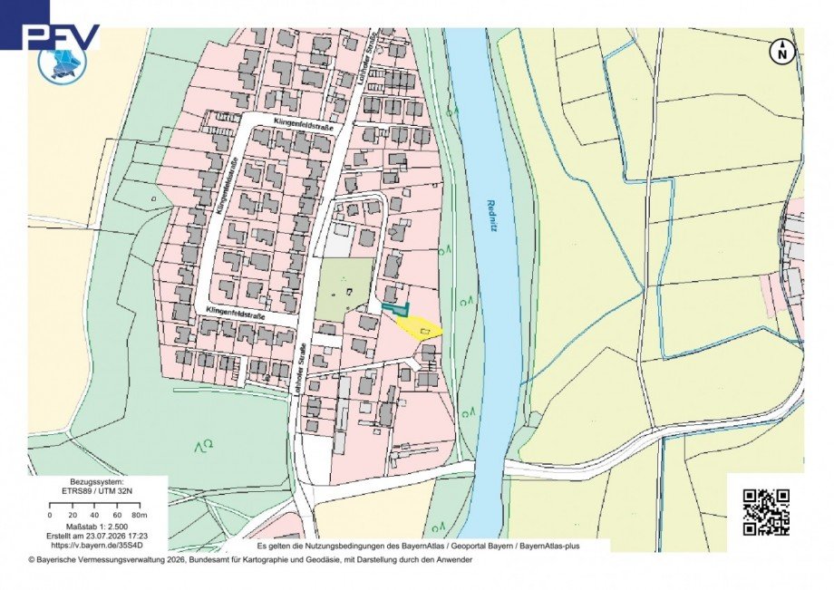 Grundst�ck DHH 482 qm 1.2500 topographisch Wohngrundst�ck N�rnberg