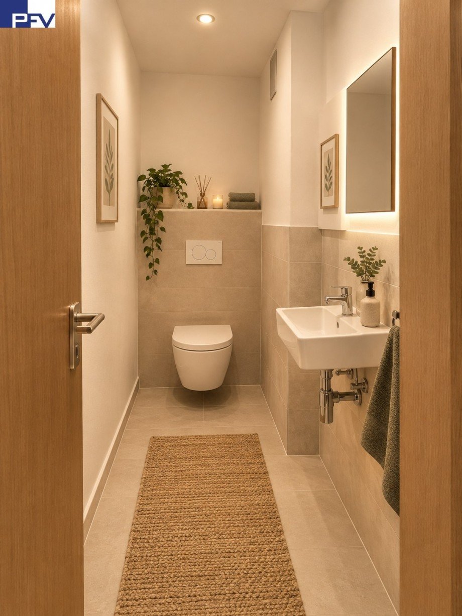 Separates WC KI-visualisiert Wohnung N�rnberg