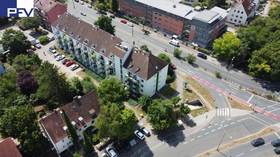 Luftbild - Nord Ost Etagenwohnung N�rnberg