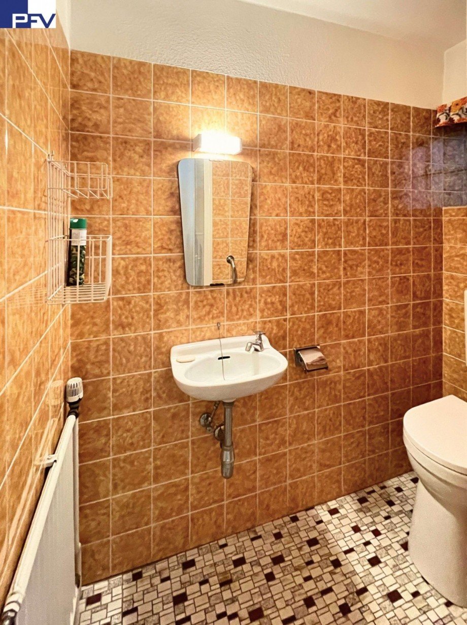 WC im Souterrain Einfamilienhaus Sachsen b. Ansbach