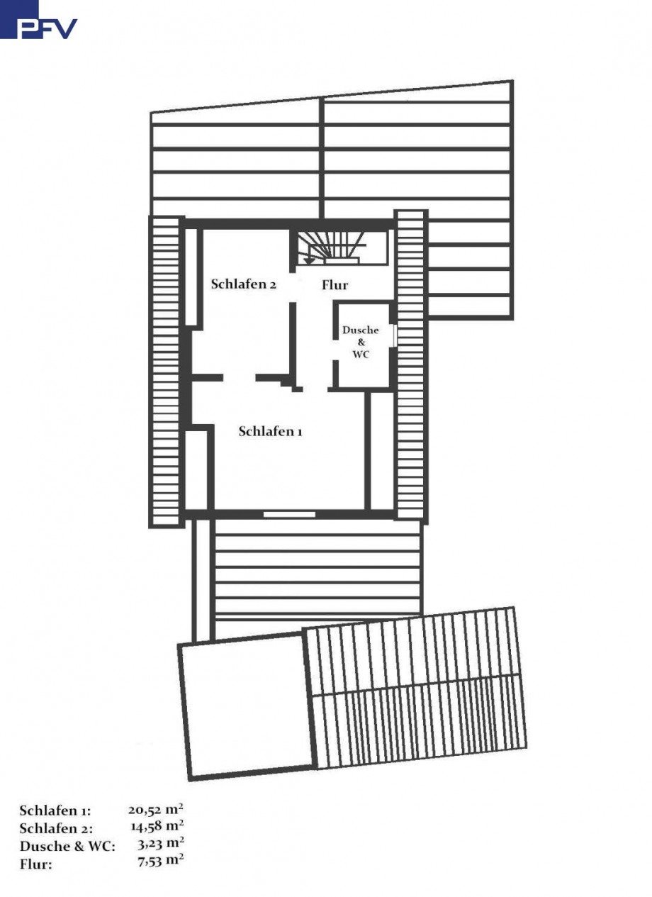 Dachgeschoss Grundriss Einfamilienhaus Worzeldorf