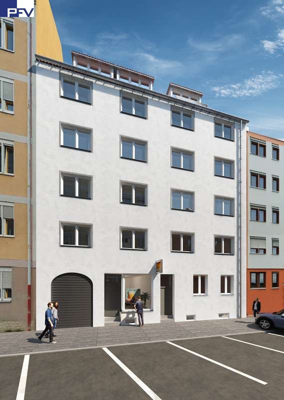 Vorderansicht (Visualisierung) N�rnberg Renditeobjekt Verkauft: Kernsaniertes Mehrfamilienhaus 96.500 Jahresmiete! �ber 5% Rendite!