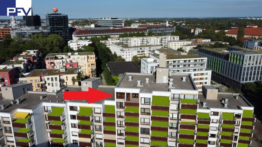 Ansicht Anwesen West DJI 0802 Penthousewohnung M�nchen