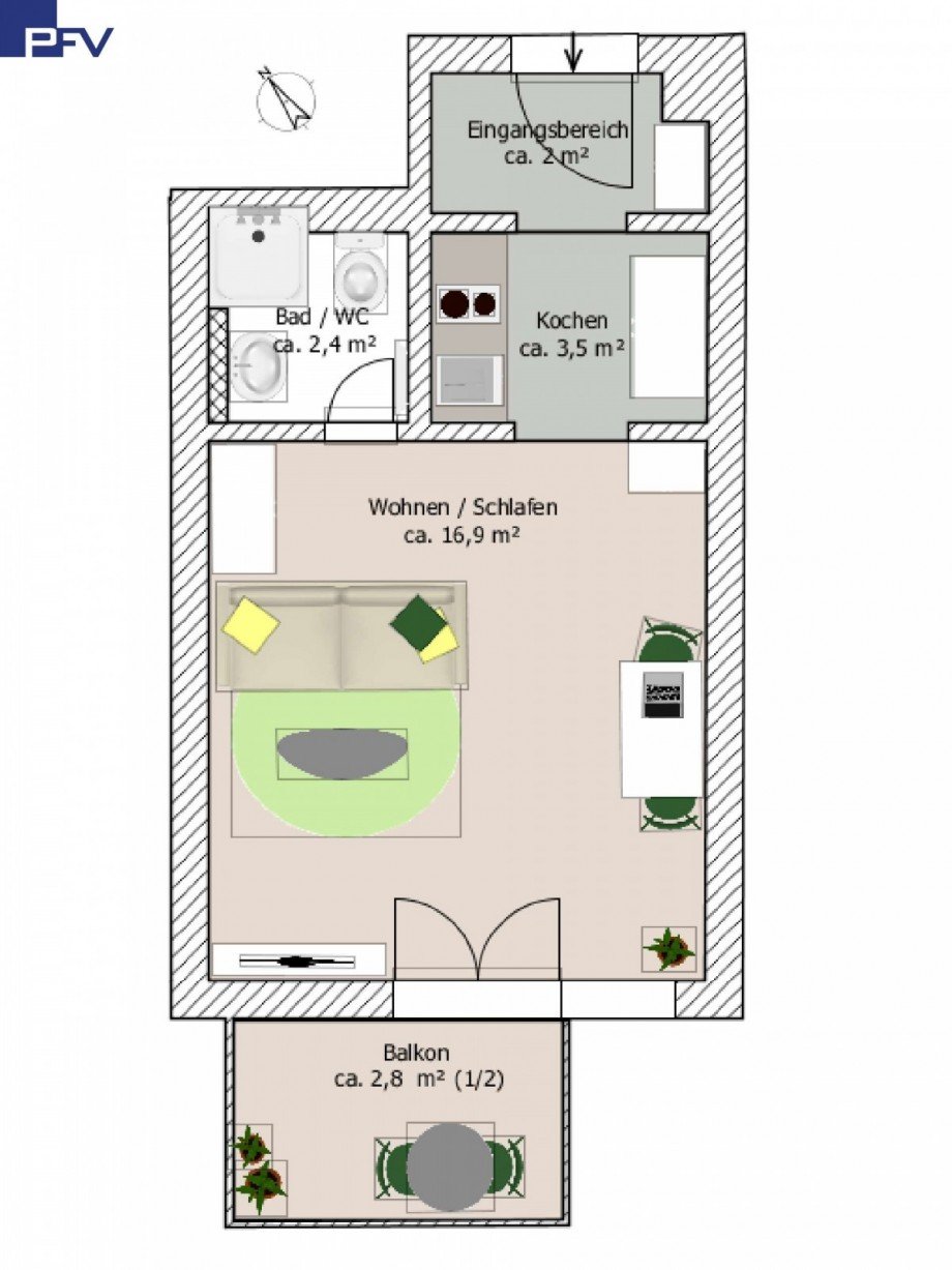 Grundriss Etagenwohnung N�rnberg