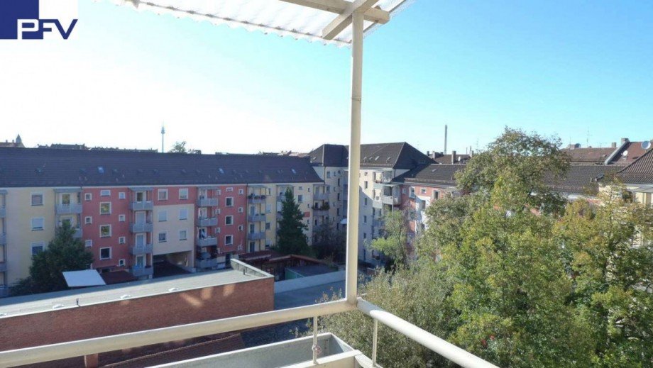 Blick vom Balkon Wohnung N�rnberg