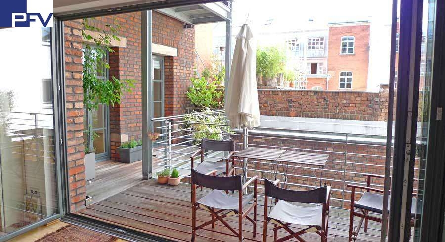 Sonniger Balkon Loft-Studio-Atelier F�rth