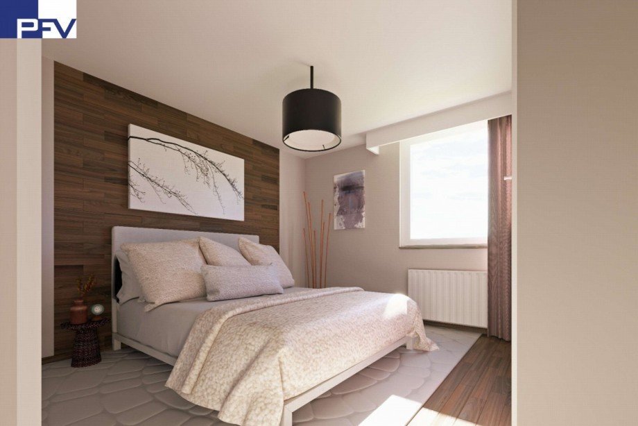 Illustration Schlafen Penthousewohnung M�nchen