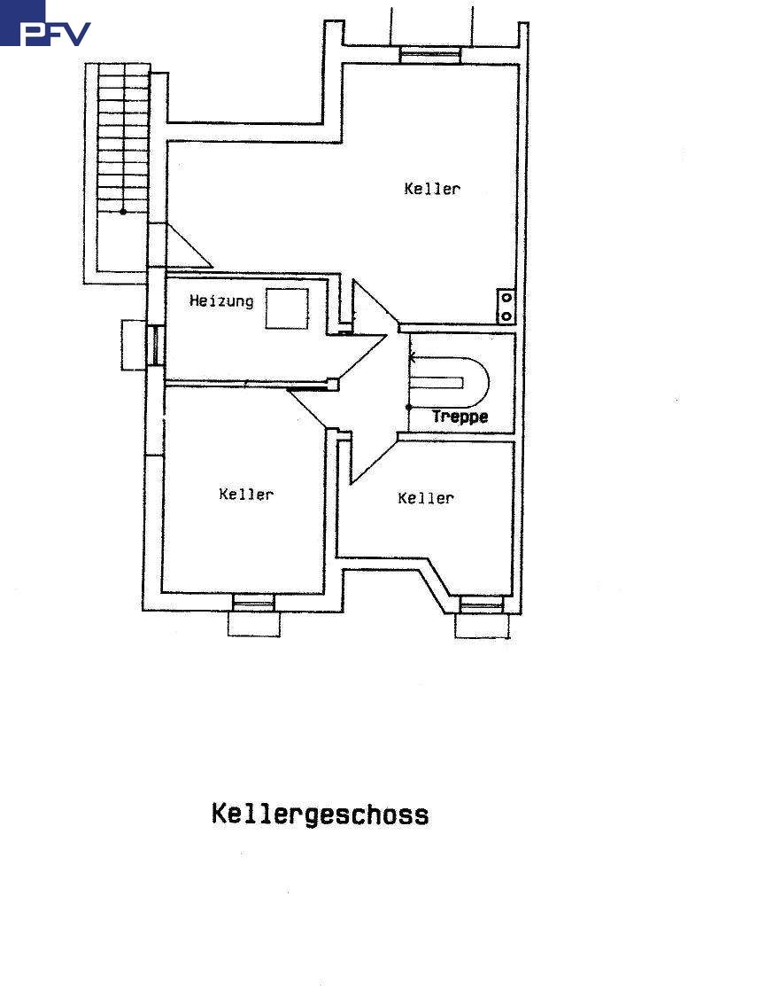 Grundriss Keller Doppelhaush�lfte Rednitzhembach