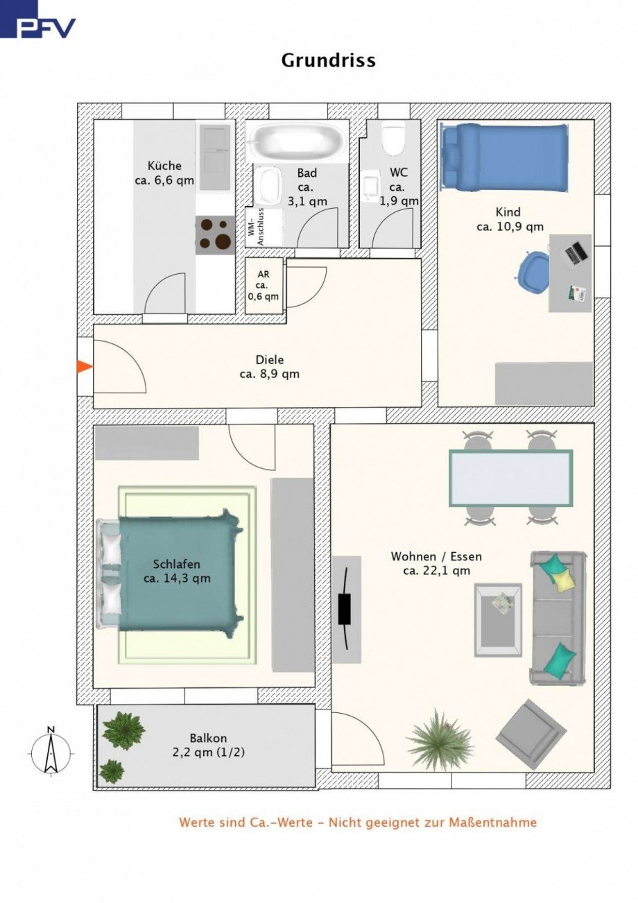 Grundriss Etagenwohnung N�rnberg