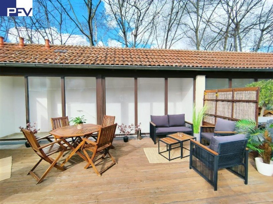 Dachterrasse Referenzeinheit renoviert Stadthaus N�rnberg