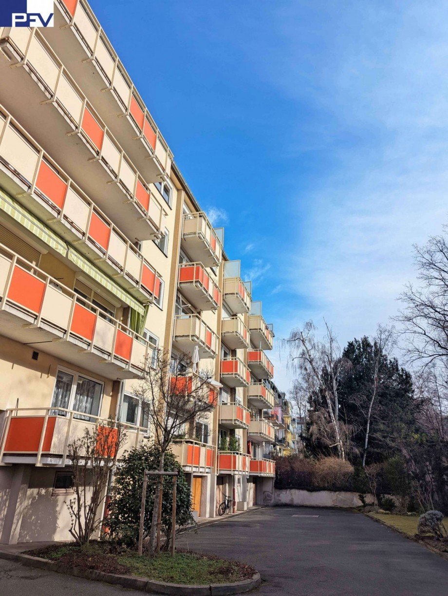 Anwesen-S�d-Ansicht Etagenwohnung N�rnberg