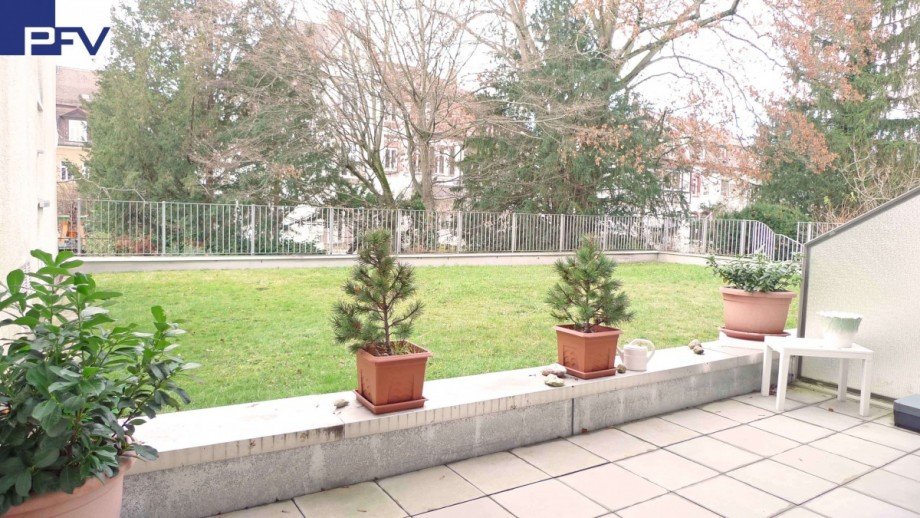 Blick von Terrasse Wohnung N�rnberg