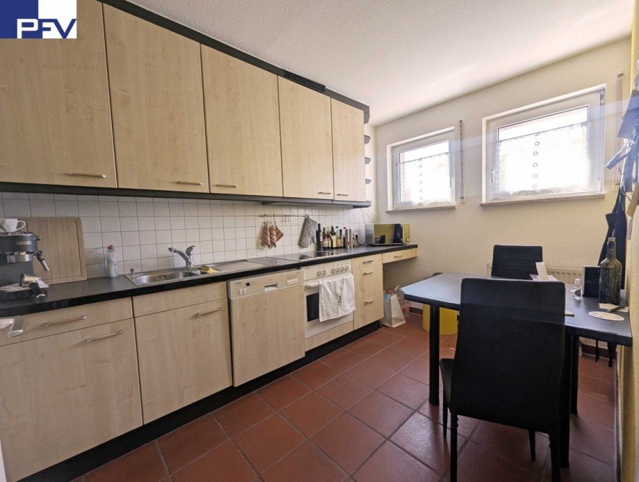 K�che mit zwei Fenstern Wohnung Wendelstein
