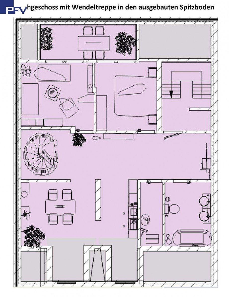 Vorschlag untere Ebene Maisonettewohnung N�rnberg