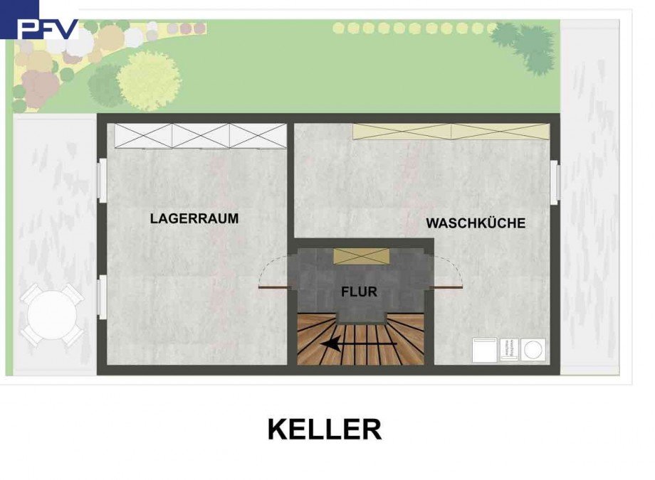 Grundriss-KG Doppelhaush�lfte N�rnberg