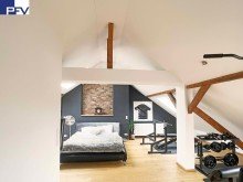 Schlafen Verkauft: Ganz oben und mitten drin! Stylisches Penthouse-Loft mit sonniger Dachloggia