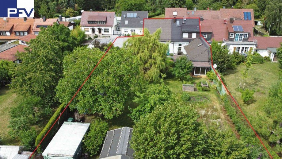 Luftaufnahme bDJI_0741eingeze Doppelhaush�lfte N�rnberg