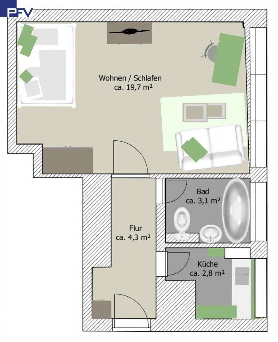 Grundriss Etagenwohnung N�rnberg