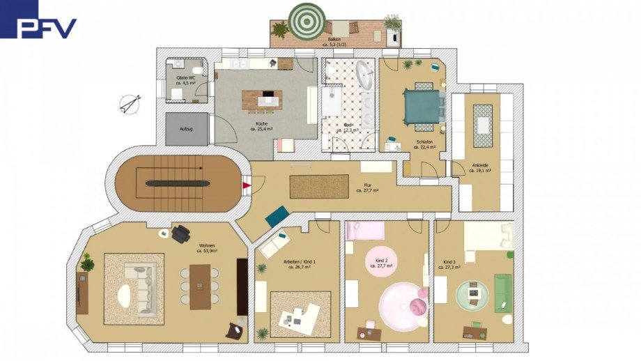 Grundriss Wohnung N�rnberg