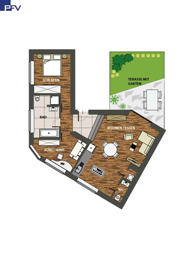 Grundriss Erdgeschosswohnung N�rnberg