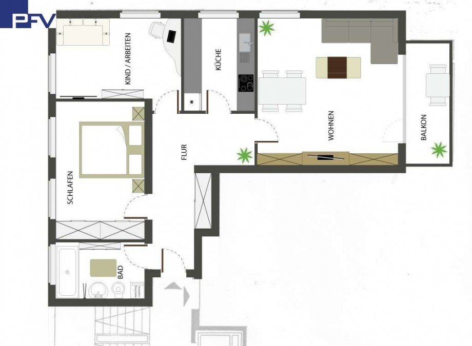 Grundriss Etagenwohnung N�rnberg