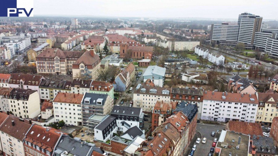 Umgebung-Blick zur Bundesansta Etagenwohnung N�rnberg