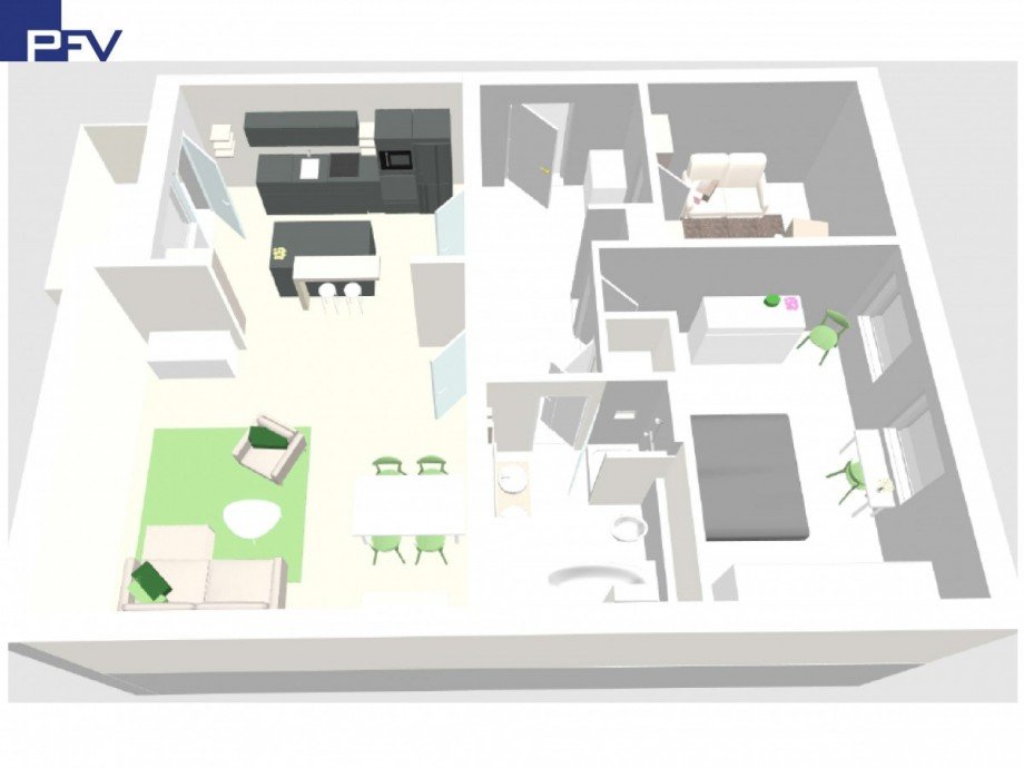 Illustration Etagenwohnung N�rnberg