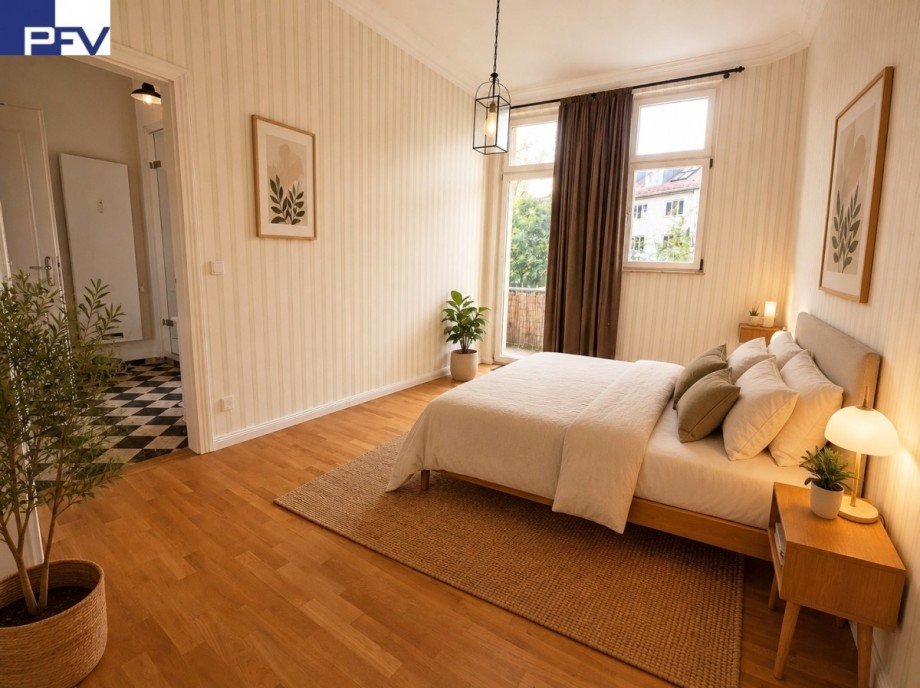 Schlafzimmer visualisiert Wohnung N�rnberg