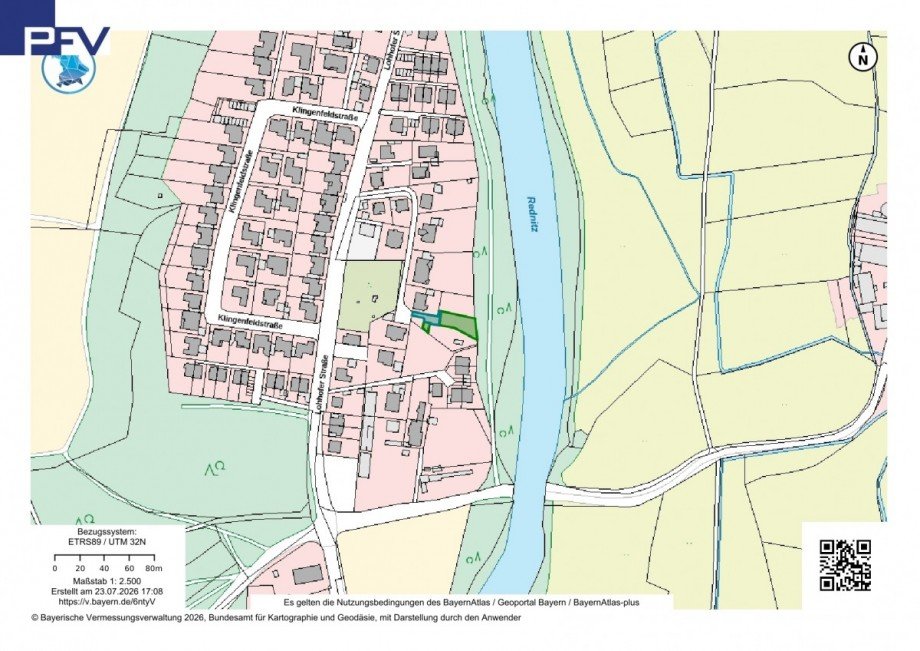 Grundst�ck DHH 483 qm 1.2500 topographisch Wohngrundst�ck N�rnberg