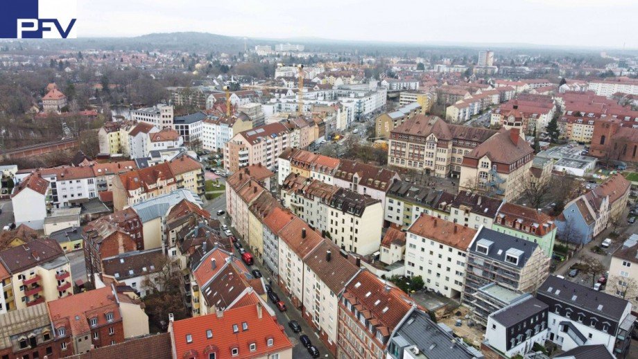 Umgebung Blick Richtung Langwa Etagenwohnung N�rnberg