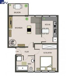 Grundriss untere Ebene Verkauft:  Das gewisse Etwas  - Wundersch�ne Galerie-Wohnung sucht nach neuen Bewohnern!