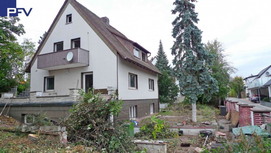 Haus S�d-Ost-Ansicht Grundst�ck Schwabach