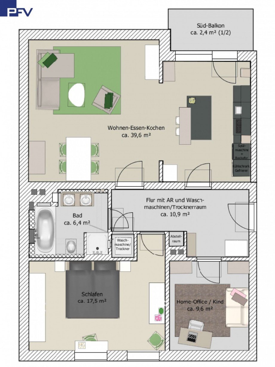 Grundriss Etagenwohnung N�rnberg