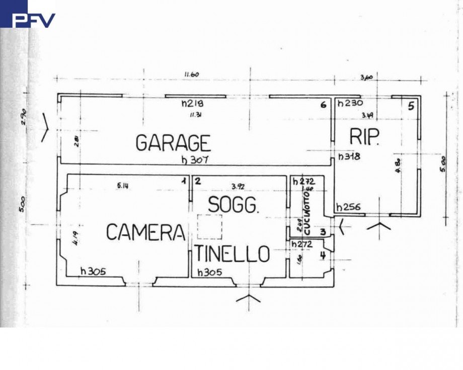 Grundriss G�stehaus Villa Impruneta