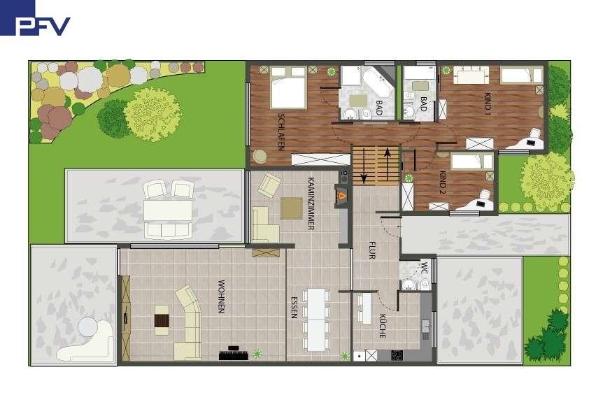 Grundriss-EG Reihenmittelhaus N�rnberg