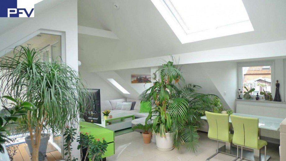Wohn- und Essbereich Dachgeschosswohnung N�rnberg