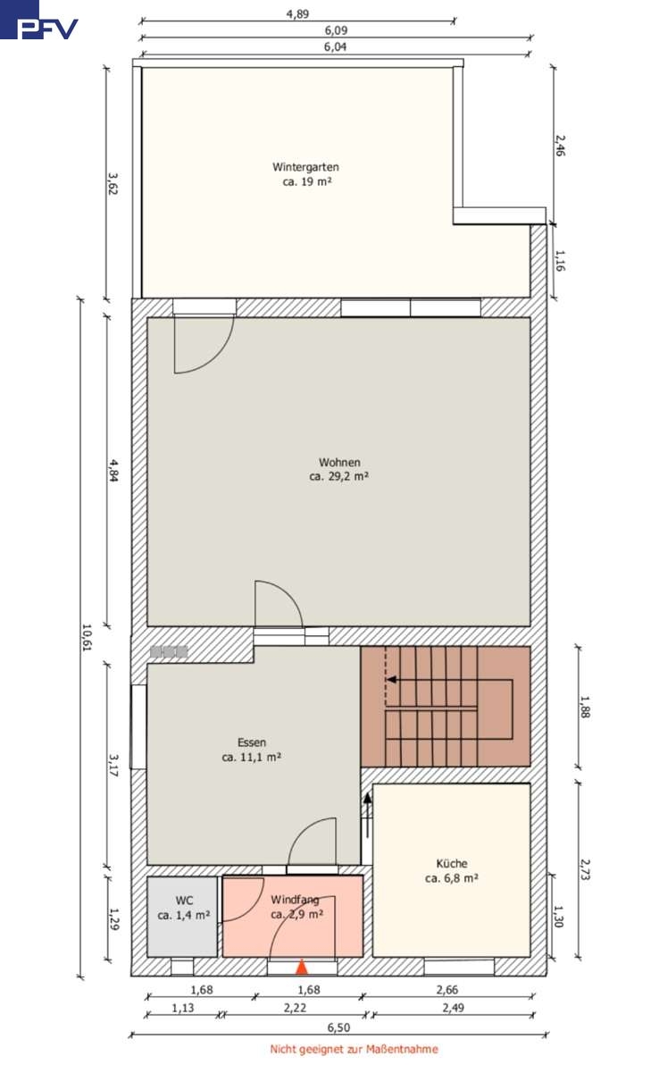 Grundriss EG Reiheneckhaus N�rnberg