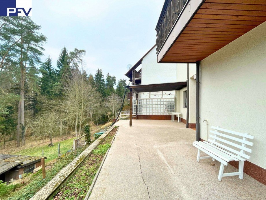 Sonnige Terrasse Einfamilienhaus Sachsen b. Ansbach
