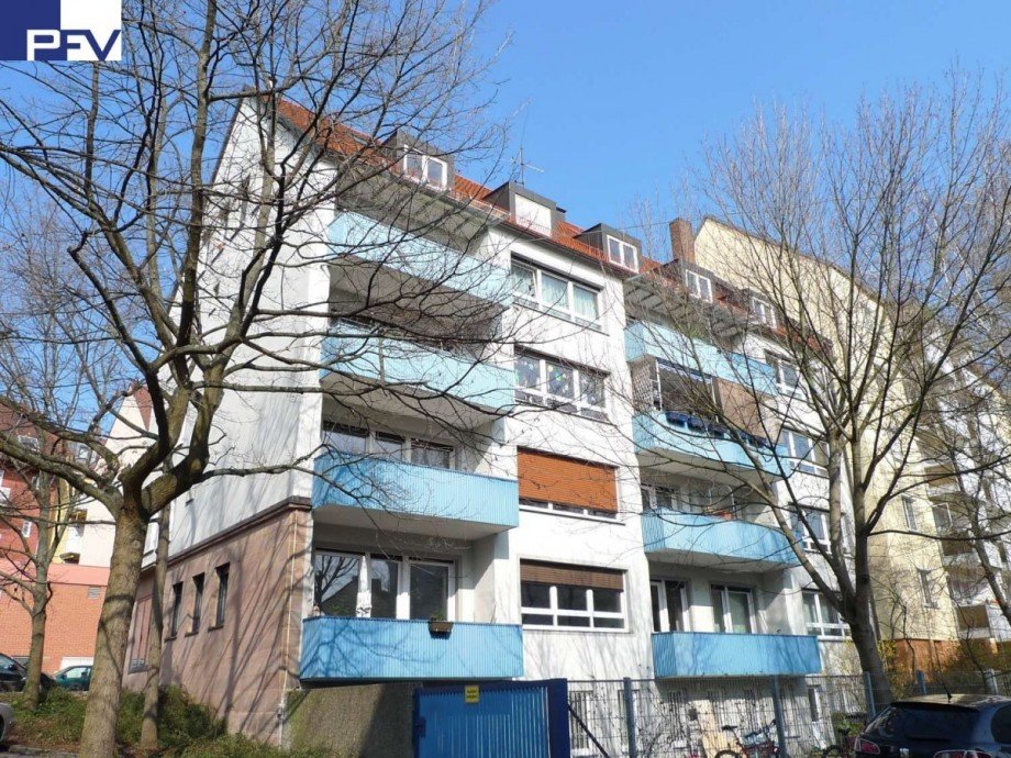S�d-Ansicht Anwesen Etagenwohnung N�rnberg