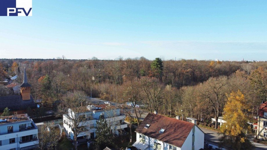 Blick zum Fasangarten Grundst�ck M�nchen