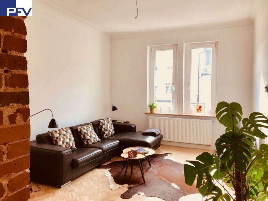 Blick ins Wohnzimmer Etagenwohnung N�rnberg