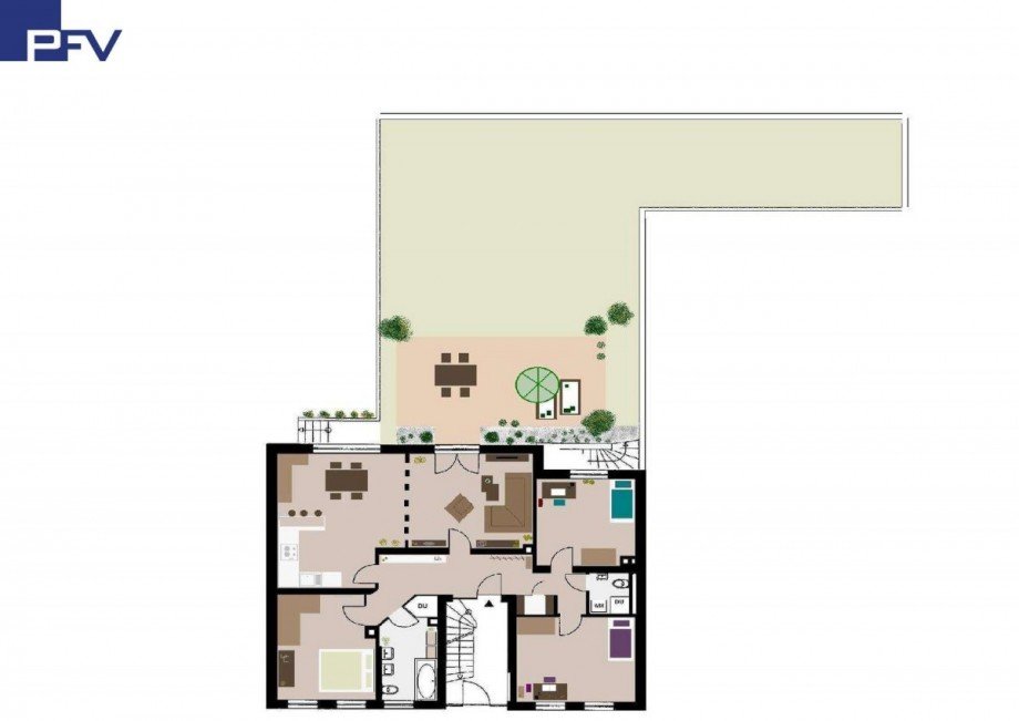 Grundriss (geplant) Erdgeschosswohnung N�rnberg