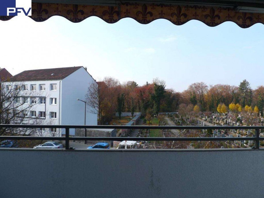 Blick vom Balkon Etagenwohnung N�rnberg