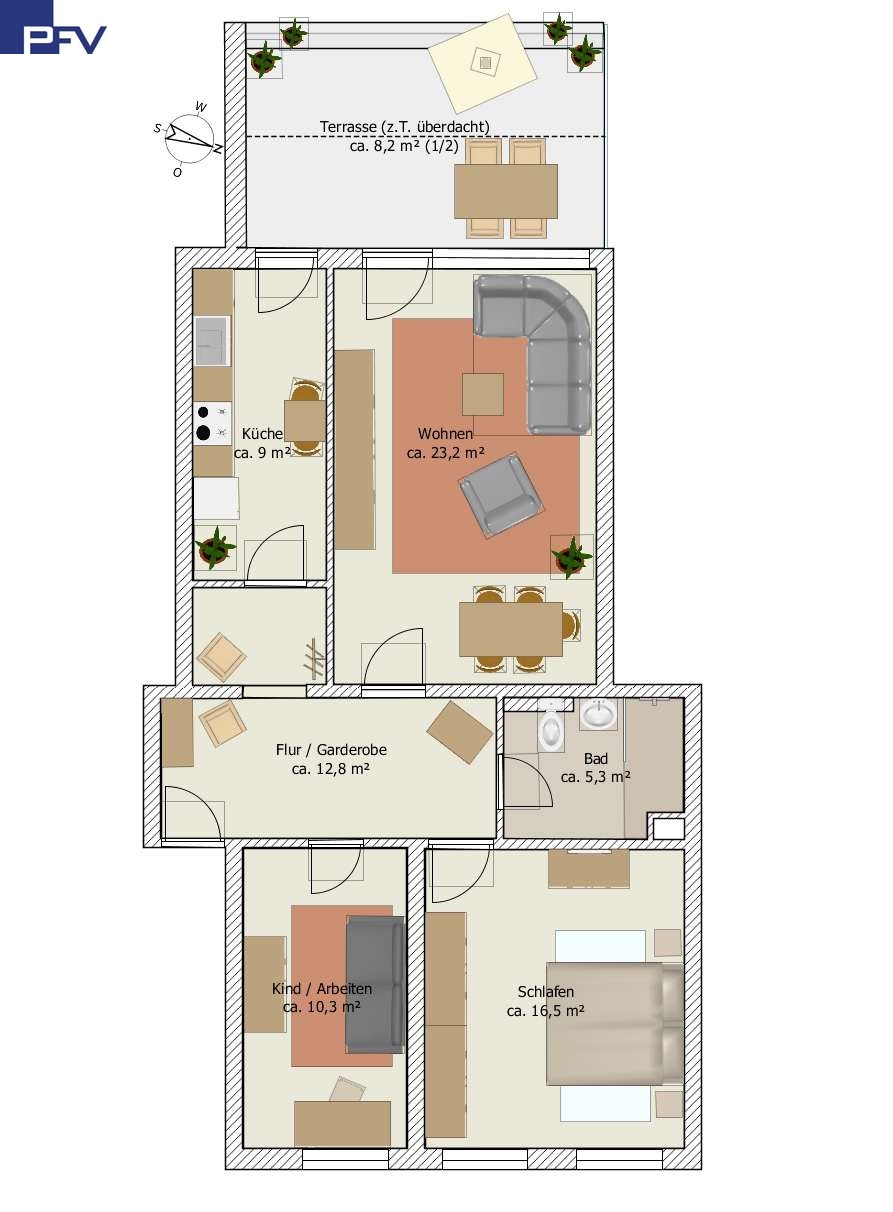 Grundriss Wohnung N�rnberg