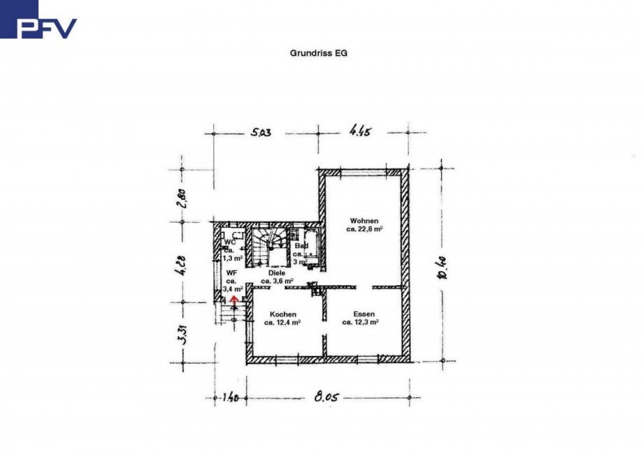 Grundriss EG Einfamilienhaus Wendelstein