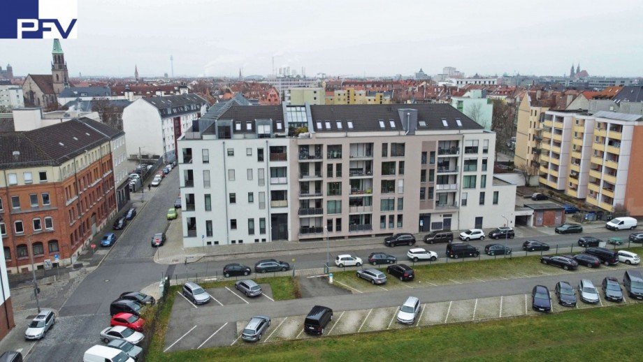 Umgebung-Blick Richtung S�dsta Etagenwohnung N�rnberg