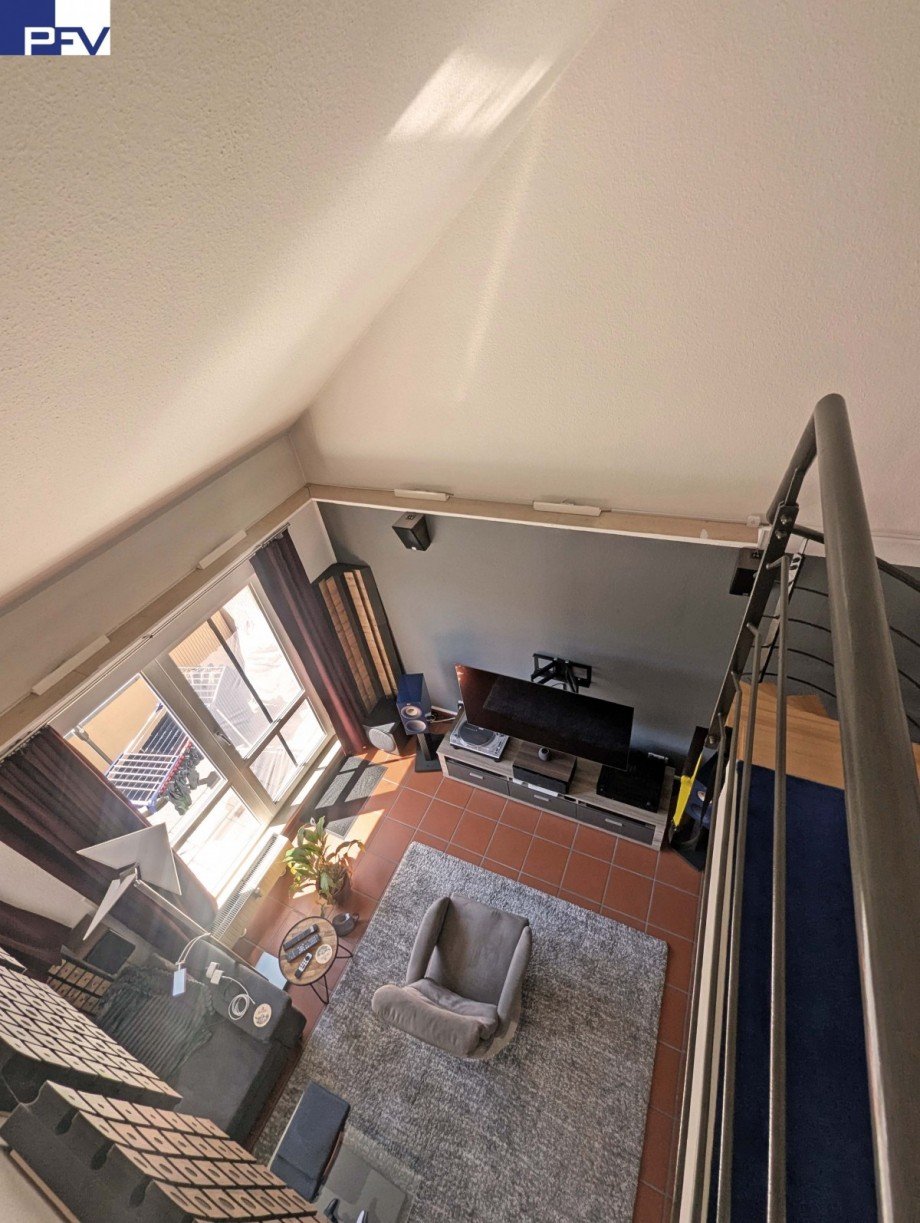 Wohnen-Blick ins Wohnzimmer Wohnung Wendelstein