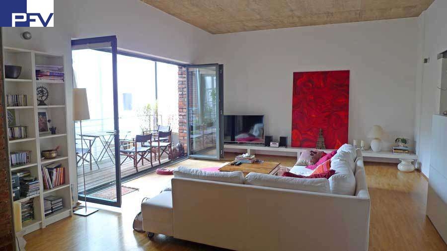 Wohnen mit Sichtbetondecke Loft-Studio-Atelier F�rth